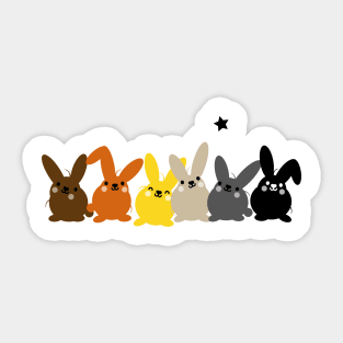 Bear Rabbits Sticker